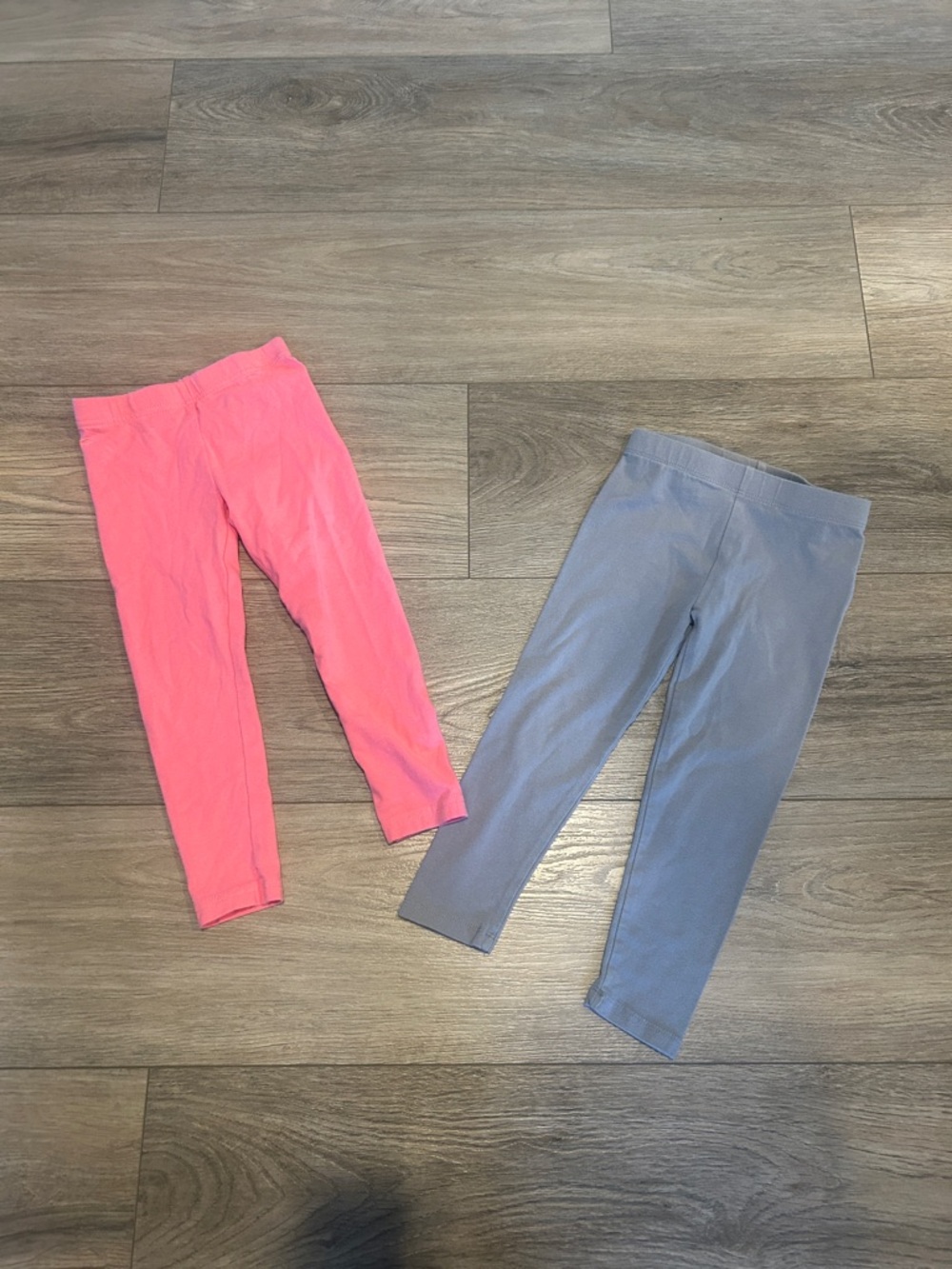Nicole Miller & Carters Girls' Pink and Light Gray‎ Stretch Leggings Size 4T